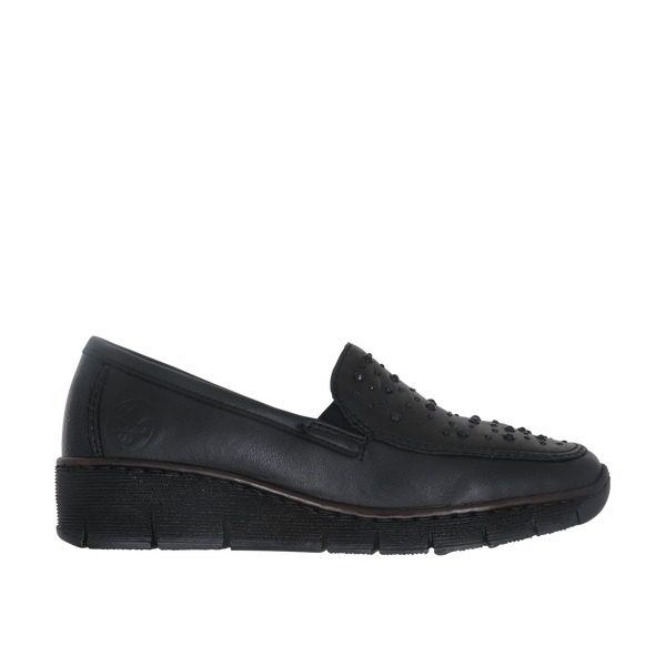 Dámské Mokasíny RIEKER 53752-00 černá W4